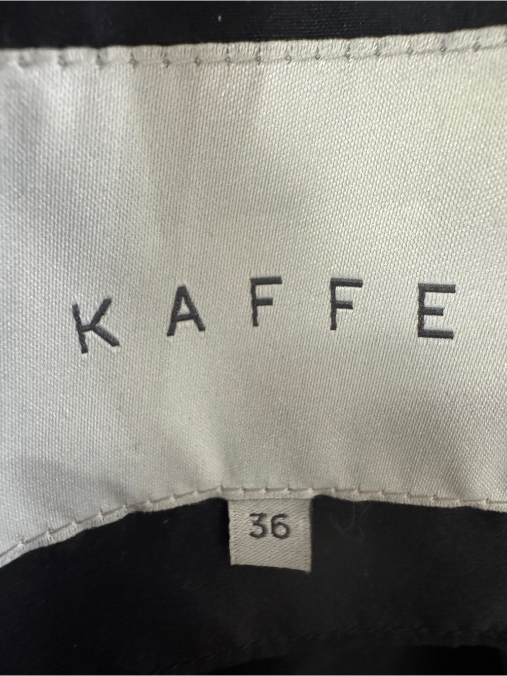 Kaffe Lorena Black Quilted Gilet Vest Size 36 - Picture 12 of 12